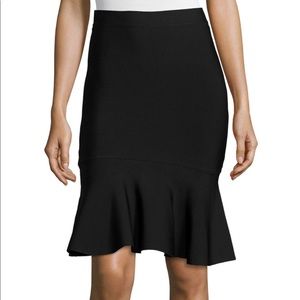 BCBG Black Ruffle Skirt